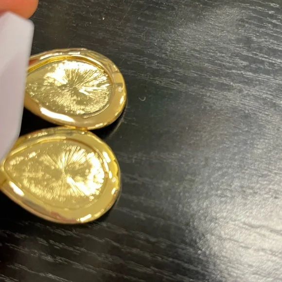 NWT ⚜️💙⚜️ Mia Charro Floral Ceramic Tile Teardrop Earrings - Picture 11 of 11